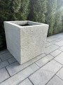 Donica z betonu architektonicznego lekka Hajduk 100x50x50 cm Szary