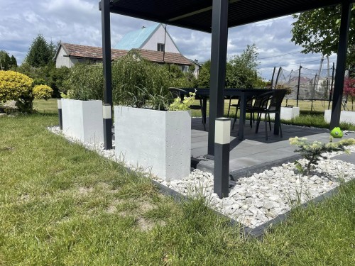Donica betonowa prostokątna Hajduk 100x30x65 cm Szary