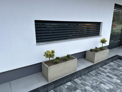 Donica betonowa prostokątna Hajduk 120x50x50 cm Szary