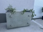 Donica betonowa personalizowana Hajduk 100x30x65 cm Szary