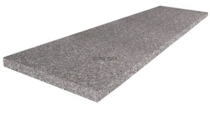 Stopnica Granitowa Tiles Królewski Brąz 150x33x3 cm – Płomieniowana z Polerowanym Czołem brązowa