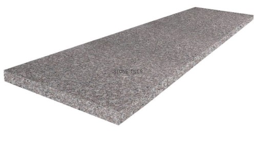 Stopnica Granitowa Tiles Królewski Brąz 150x33x3 cm – Płomieniowana z Polerowanym Czołem brązowa