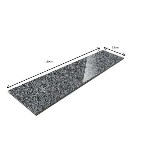 Parapet / Stopnica Granitowa Dark Grey New150x33 cm – Polerowana szara