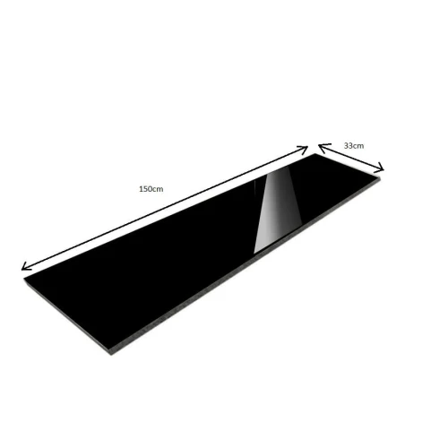 Parapet / Stopnica Granitowa Black Pearl 150x33x2 cm – Polerowana Czarna Perła