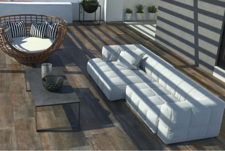 Tiles Sonoma Cognac płytka gresowa 30x120,5x2 cm brązowy
