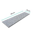 Stopnica Granitowa Bianco Sardo 135x33x2 cm – Płomieniowana Antypoślizgowa