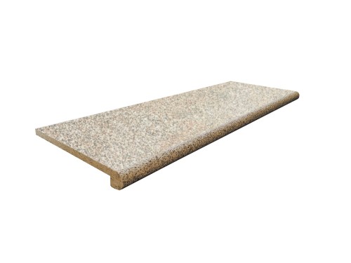 Stopnica Granitowa Żółta 120x35x2 cm Bullnose – Zaokrąglona