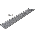 Stopnica Granitowa New Dark Grey 275x30x2 cm szara – Płomieniowana Długa Płyta