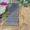 New Dark Grey Bullnose Stopnica Granitowa 100x35x2 cm szary