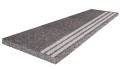 Stopnica Granitowa Brązowa 100x35x2 cm – Polerowana z paskami antypoślizgowa