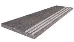 Stopnica Granitowa Brązowa 100x35x2 cm – Polerowana z paskami antypoślizgowa 