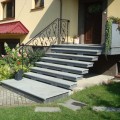 New Dark Grey Bullnose Stopnica Granitowa 135x35x2 cm grafit