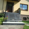 New Dark Grey Bullnose Stopnica Granitowa 135x35x2 cm grafit