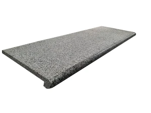 Stopnica Granitowa Szara 135x35x2 cm Bullnose – Zaokrąglona Płomieniowana