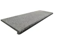 New Dark Grey Bullnose Stopnica Granitowa 120x35x2 cm szary