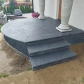 New Dark Grey Bullnose Stopnica Granitowa 120x35x2 cm szary