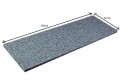 Dark Grey New stopnica granitowa płomieniowana 180x33x2cm szary