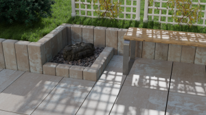 Palisada betonowa Pater Nostalite 40 cm – Wapień Muszlowy