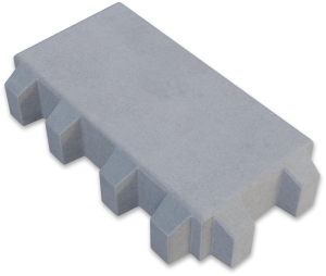 Płyta ekologiczna Pater VERDE 20x40x8 cm – Szara (Zielony Parking / Szeroka Fuga)