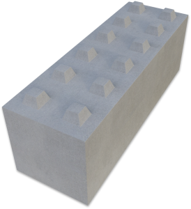Blok oporowy betonowy Pater 180x60x60 cm – Typu Lego 