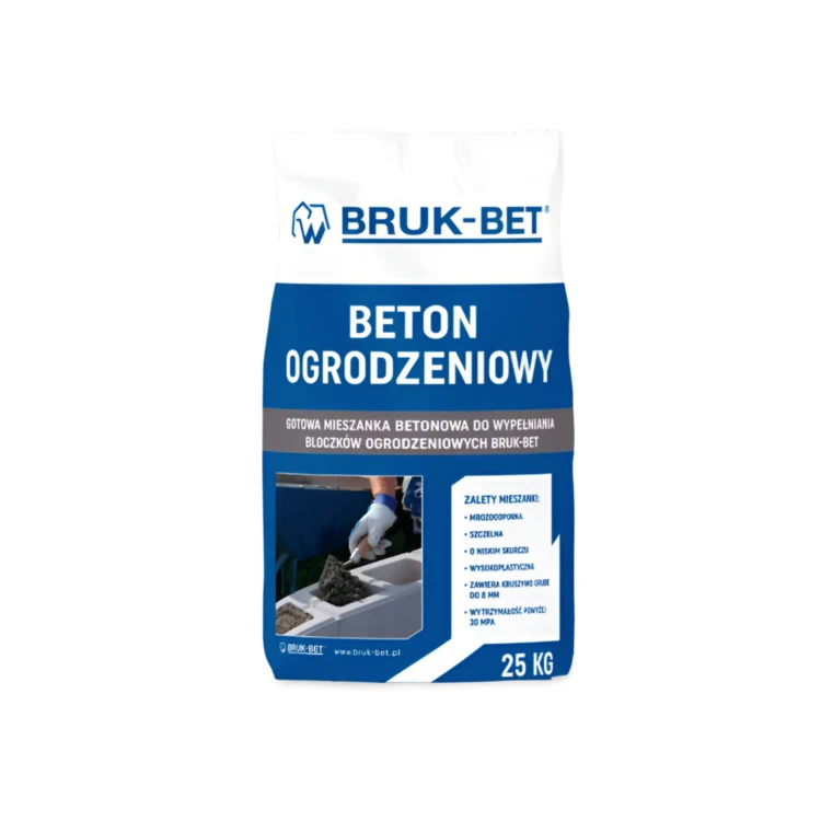 Beton ogrodzeniowy do wypełniania pustaków Bruk-Bet 25 kg