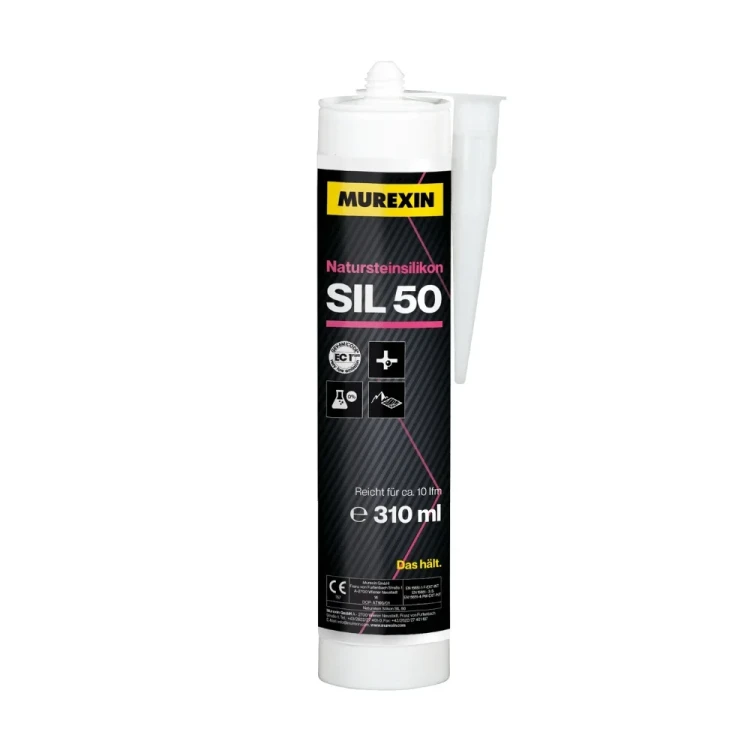SIL 50 Murexin - silikon do kamienia naturalnego 310 ml, szary