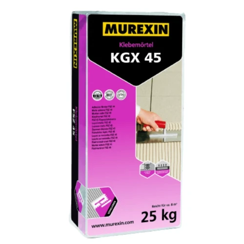 Murexin KGX 45 - elastyczna zaprawa klejąca klasy C2TE, 25 kg
