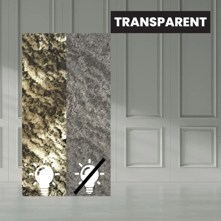 Fornir Kamienny Galaxy Black 122x61 cm Transparentny - czarny kamień naturalny 1,5 mm