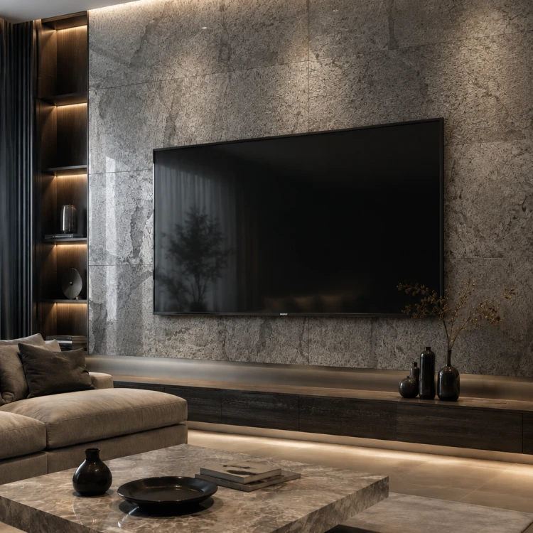 Fornir Kamienny Silver Shine 122x61x0,2 cm - naturalny kamień w elastycznej formie