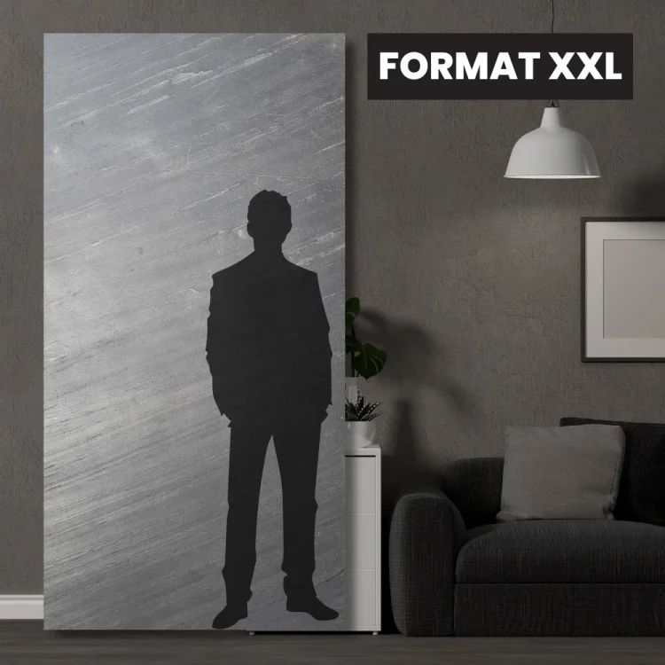 Fornir kamienny Line Black XXL 122x305x0,2 cm - imponujący format naturalnego kamienia