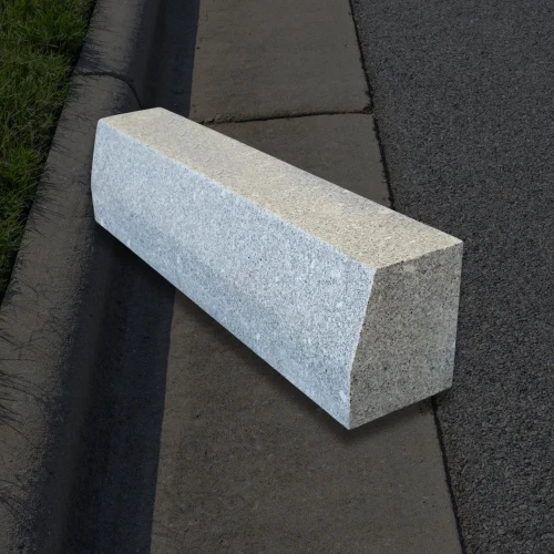Krawężnik granitowy 15x30 cm ze skosem - góra płomieniowana