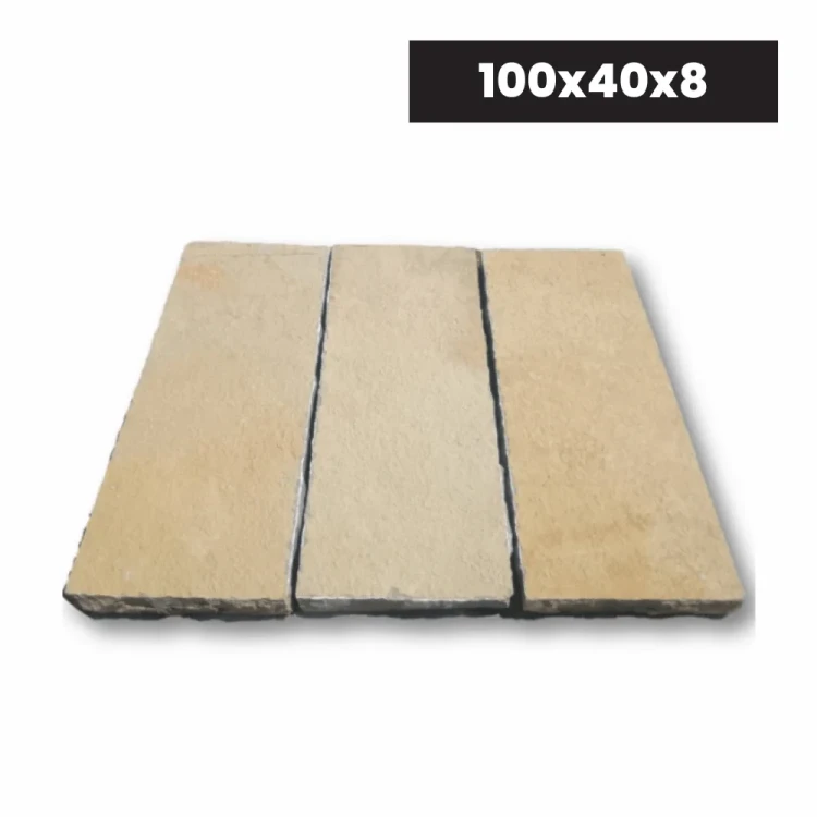Palisada | Opornik Wapienne Tandur Yellow Limestone 100x40x8 cm – zdjęcie 3