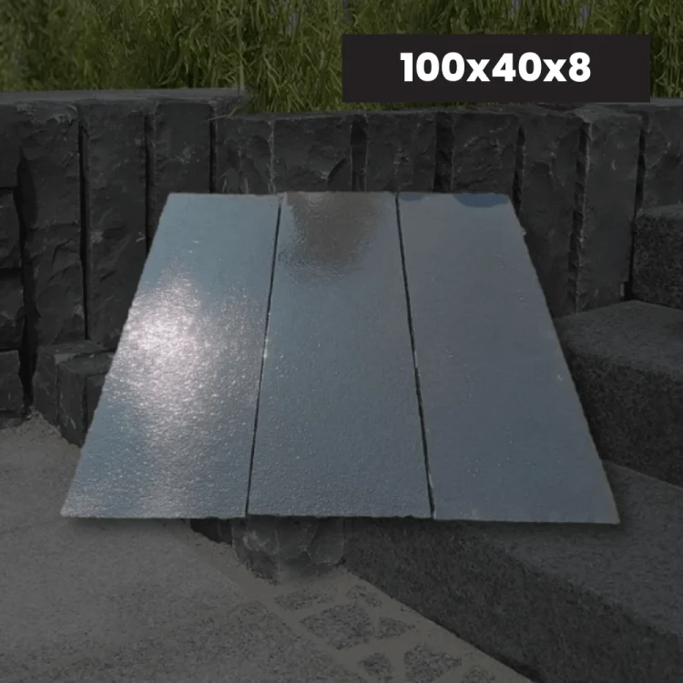 Palisada | Opornik Wapienne Kadappa Black Limestone 100x40x8 cm – zdjęcie 2