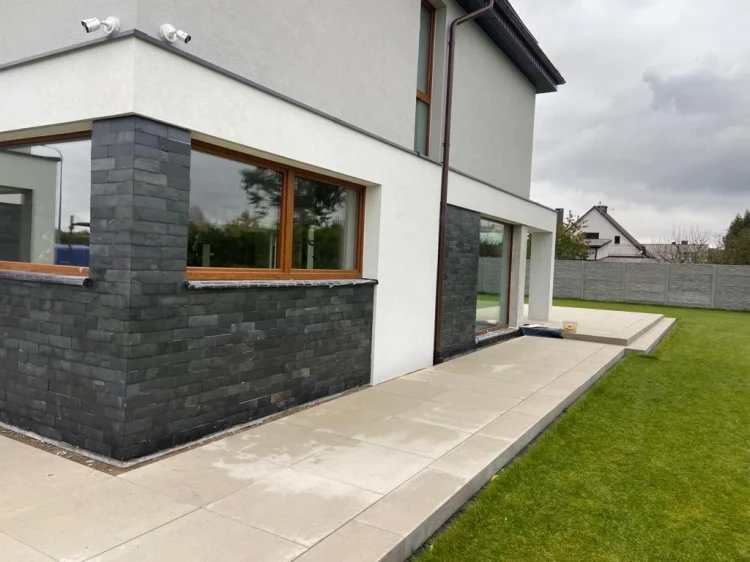 Kamień elewacyjny-dekoracyjny Łupek Black Slate Naturalny 30x90x1,2 cm PRZEDSPRZEDAŻ! – zdjęcie 11