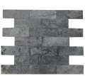 Tiles kamień elewacyjny-dekoracyjny kwarcytowy Silver Grey Brick 10x30 szary