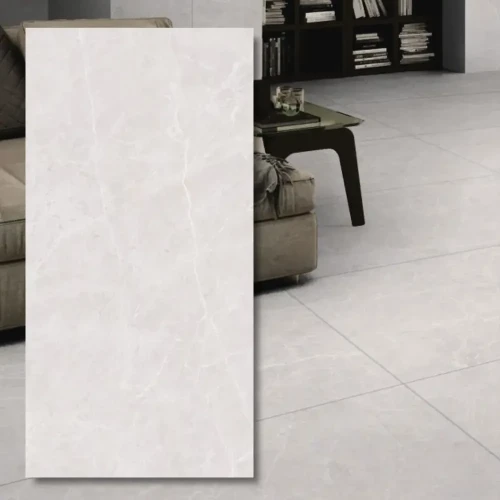 Gres 9mm Swim Bianco Carving 120x60 - biała płytka z fakturą carving