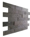 Tiles kamień elewacyjny-dekoracyjny kwarcytowy Silver Grey Brick 10x30 szary