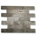 Kamień Elewacyjny Łupek Tiles Silver Shine Brick 10x30 cm – Łupany szary