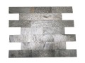 Tiles kamień elewacyjny-dekoracyjny kwarcytowy Silver Shine Brick 10x30 szary