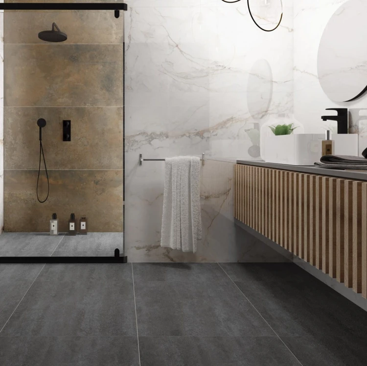Gres Pisa Gold Mat (Calacatta Oro) 60x60x1 cm – zdjęcie 3