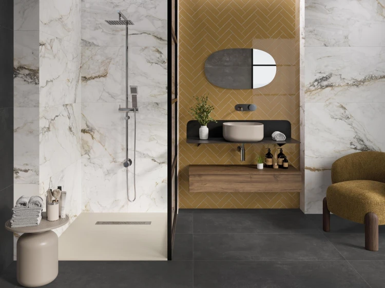 Pisa Golden White Mat (calacatta oro) 120x60x1 cm – zdjęcie 3