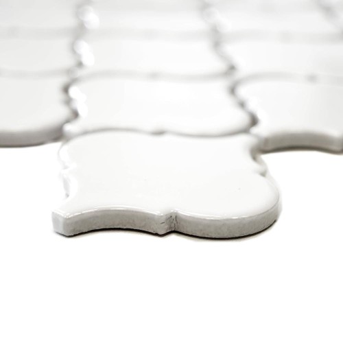 Mozaika ceramiczna Biała Arabeska Polerowana 29,3×24,5×0,6 cm – zdjęcie 2