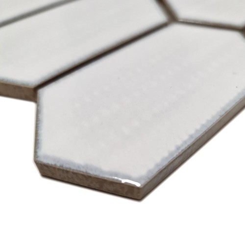 Mozaika ceramiczna Biała Hexagon Polerowana 25,3x29,3x0,75 cm – zdjęcie 2
