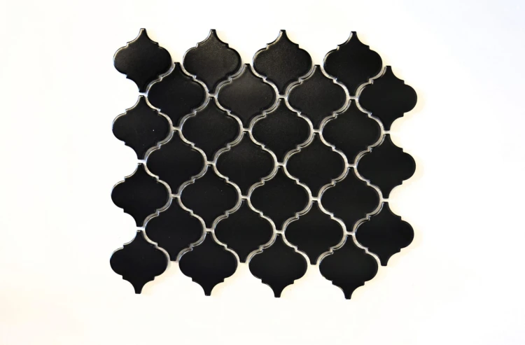 Mozaika ceramiczna Czarna Arabeska Matowa 29,3×24,5×0,6 cm – zdjęcie 4