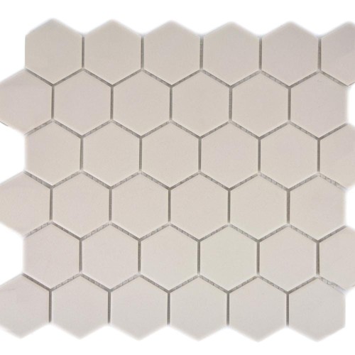 Mozaika gresowa Beżowa Hexagon matowa 32,5×28,1 cm - mrozoodporna