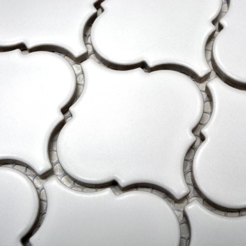 Mozaika ceramiczna Biała Arabeska Matowa 29,3×24,5×0,6 cm – zdjęcie 2