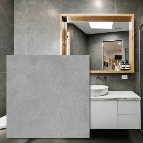 Gres Cement Dark Grey 60x60 cm - ciemnoszary w stylu betonu