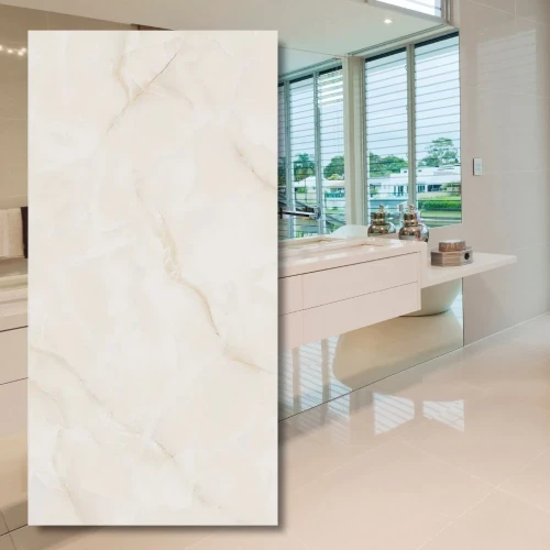 Gres Agatha Onyx Ivory Sat 120x60 cm - luksusowa płytka inspirowana onyksem