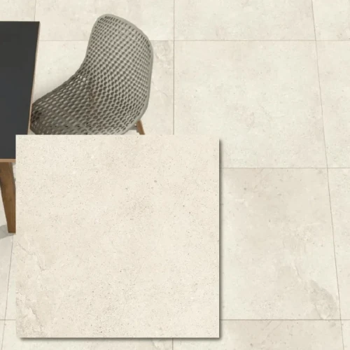 Gres 8mm Viola Beige Mat 80x80 cm - wielkoformatowa beżowa płytka matowa