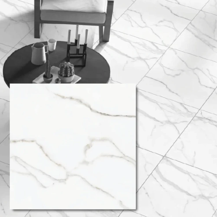 Gres Marble Calacatta Lite 60x60x0,9 cm - biały marmur Calacatta